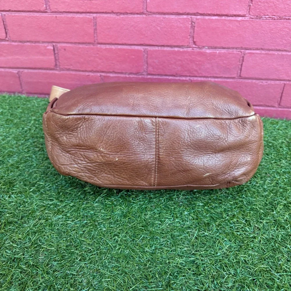 Vintage Y2K Wilsons Leather‎ Hobo Purse Shoulder Bag Women Boho Preppy Brown